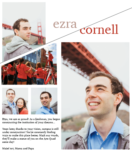 Cornellian Yearbook Parent Dedications